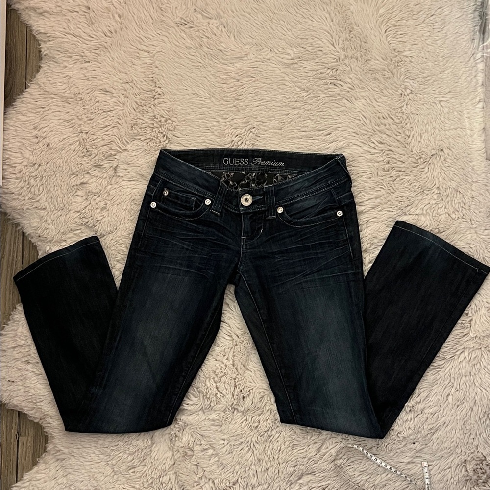 GUESS Premium Women's Deep Indigo Boot Cut Jeans